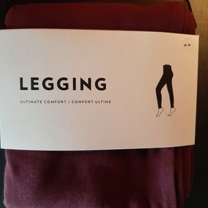 Reitmans Leggings Wine/ Burgandy XS/S/M/L/XL